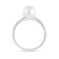 thumbnail image 2 of ANGARA Solitaire South Sea Cultured Pearl Engagement Ring in 14K White Gold for Women | June Birthstone, Birthday, Anniversary, Jewelry Gift for Women | Pearl Ring, 2 of 8