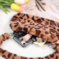 thumbnail image 4 of Bolso de hombro informal para mujer, bandolera con estampado Animal de leopardo, de felpa, bandolera, 4 of 5