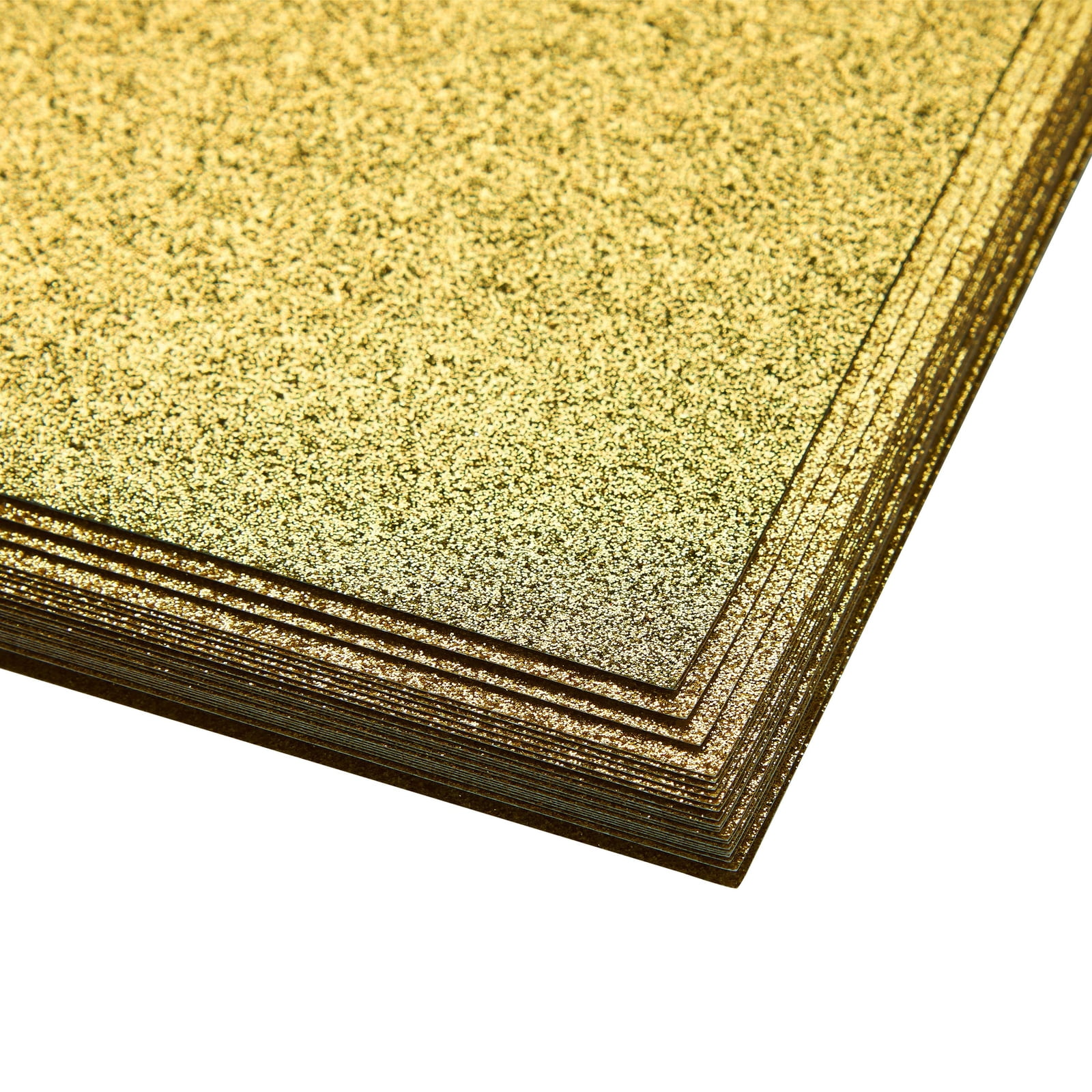 24 Sheets Glitter Gold Paper for Crafts, Wedding Invitations, Card Making,  Scrapbook, Single Sided (8.5 x 11 In) 
