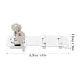 thumbnail image 3 of Rodshake 2 Sets Metal Keyed Hasp Locks for Cabinets and Drawers, Secure Metal Cabinet Lock with Keys, Security Lock, 3 of 8