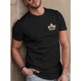 thumbnail image 1 of Maple Leaf with Mountains Print Tee Shirt, Tees for Men, Casual Short Sleeve T-Shirt for Summer, Casual Sporty Tee, Comfy Tee, 1 of 5