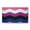 Genderfluid Chevron, variant on Simply Daisy Fluidity Chevron Area Rug, 3' x 5'