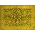 thumbnail image 1 of Ahgly Company Machine Washable Indoor Rectangle Oriental Yellow Industrial Area Rugs, 7' x 10', 1 of 4