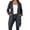 yue866-GY1, variant on Women's Zip up Long Hoodies Long Sleeve Plain Casual Basic Hooded Sweatshirt Long Fleece Jacket with Pockets White XXL