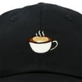 thumbnail image 2 of DALIX Cappuccino Hat Coffee Cup Womens Baseball Cap in Black, 2 of 5