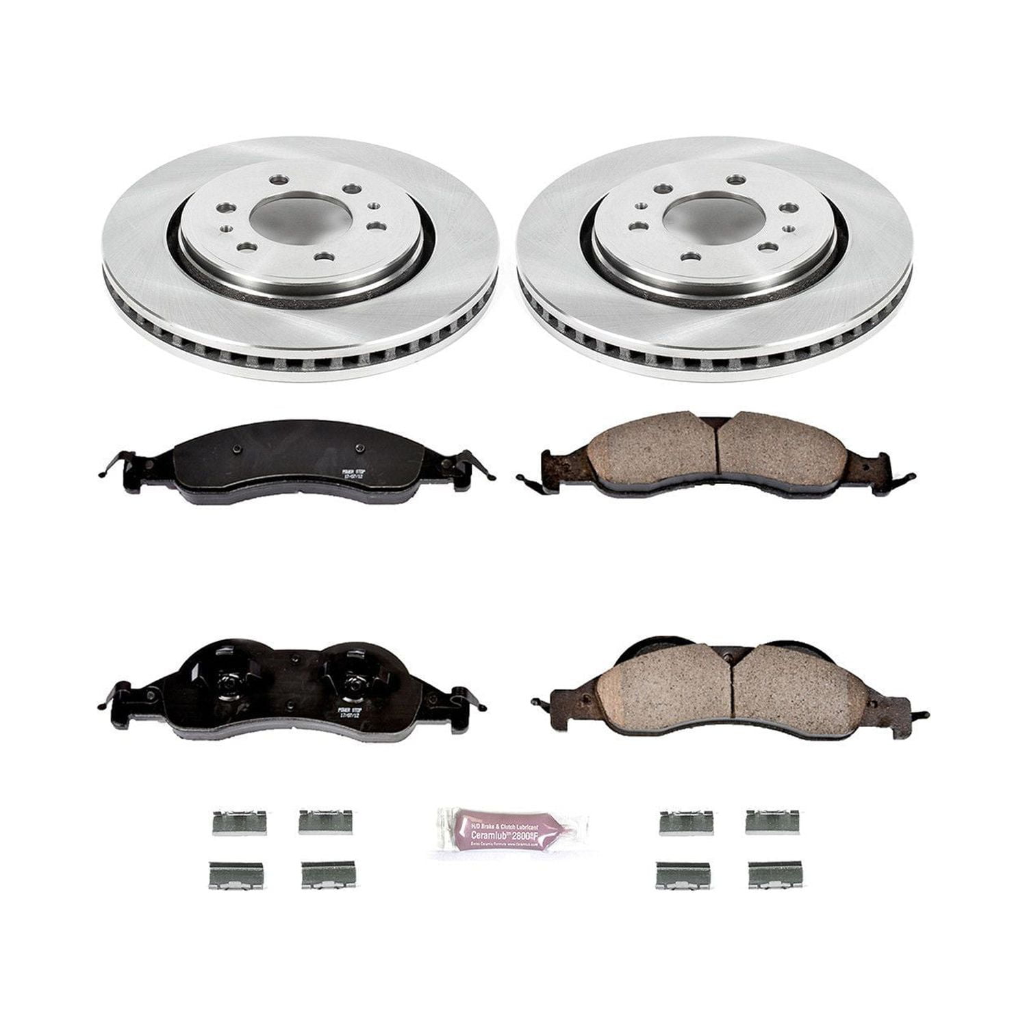Power Stop Front Stock Replacement Brake Pad and Rotor Kit KOE4682