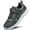 Dark Grey, variant on AMANSSE Boys Girls Sneakers Kids Sports Running Walking Shoes Lightweight Breathable Non Slip Athletic Tennis Shoes All Black Big Kid Size 3