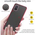 thumbnail image 3 of Case for Samsung Galaxy A51 4G Thin Shockproof Phone Case PC Back TPU Bumper [Protect from Fingerprint/Shock/Scratch/Slip] Translucent Matte Phone Cover for Samsung Galaxy A51 4G(not for 5G)-Red, 3 of 7