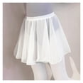 thumbnail image 2 of Ballet Skirts Girls Dance Skirt White Black Chiffon Skirts Women Waist Short Skirt for Dancing, 2 of 5