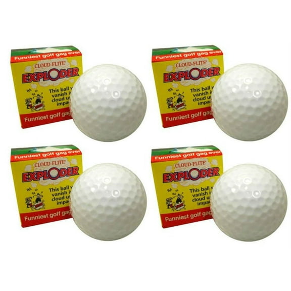 Cloud Flite Exploder Golf Balls, Gag Gift, Four Pack