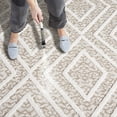 thumbnail image 6 of SAFAVIEH Martha Stewart Global Diamond Indoor/Outdoor Area Rug, Light Beige/Brown, 6'7" x 6'7" Round, 6 of 8