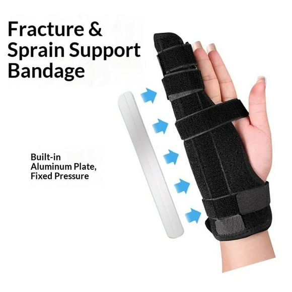 Metacarpal Finger Splint Hand Brace | Little Pinky Finger Splint For Boxer Fractures l Broken Ring or Hands Cast |Trigger Immobilizer Straightener l Ulnar Gutter Support | Boxer Brace(right hand,L)