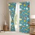 thumbnail image 3 of Feelyou Kawaii Vehicle Aircraft Black Out Curtains, Vintage Cartoon Helicopter Curtains Pack of 2 (42x63 Each), Teens Kids Boys Girls Bedroom Curtains, Window Curtains Home Decor, 3 of 6