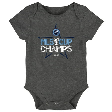 

Infant Charcoal New York City FC 2021 MLS Cup Champions Locker Room Bodysuit