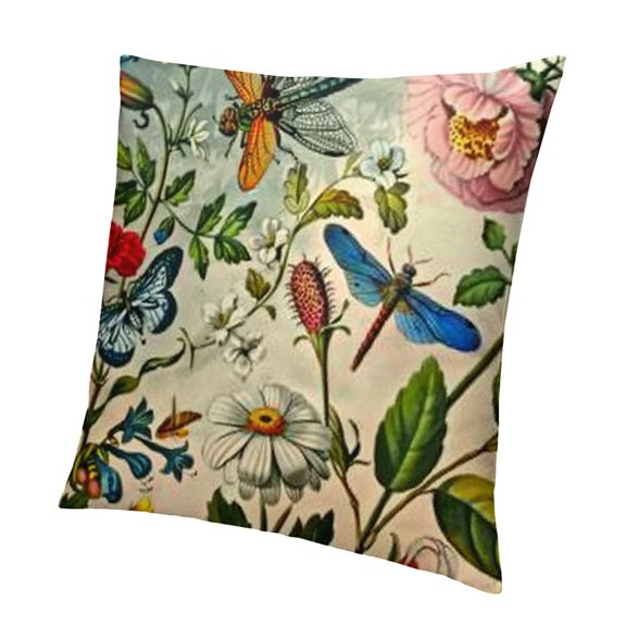Outdoor Waterproof Spring Summer Pillow Covers Inch  Floral Farmhouse Throw Pillows Decorative Cushion Cases for Outdoor Couch Sofa Patio Furniture Home Decoration