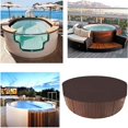 thumbnail image 3 of Cubierta Spa Redonda, Cubierta Spa Redonda Exterior, Protector Spa 100% Impermeable, Resistente UV -215*70cm, Marrón ACTIVE Biensenido a ACTIVE, 3 of 4