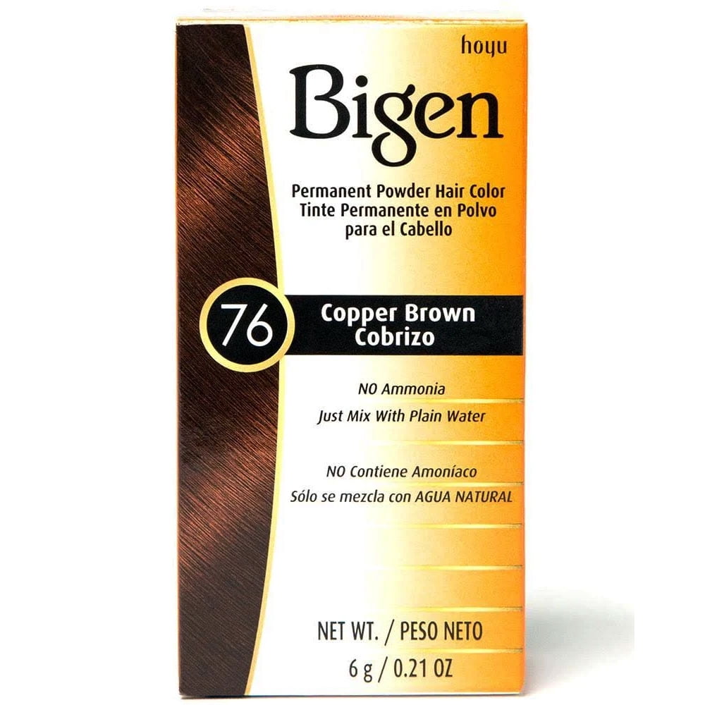 Bigen Permanent Powder Hair Color 76 Copper Brown 0.21 Oz