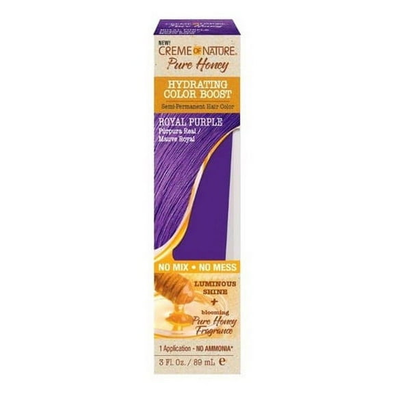 Creme Of Nature Pure Honey Color Boost Royal Purple, 3 Oz, 3 Pack