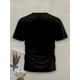 thumbnail image 3 of Elegante camiseta con estampado 3D de pato para hombre. Camiseta informal de algodón negro con el gráfico "¡Me importa un bledo!". Cuello redondo. Lavable a máquina. Perfecta para el verano. Camiseta, 3 of 5