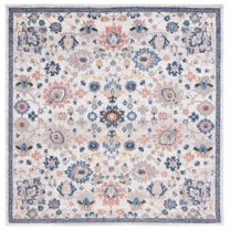 SAFAVIEH Astoria Mordikai Traditional Area Rug, Beige/Blue, 6'7" x 6'7" Square