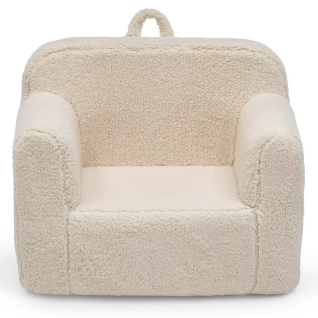 Silla de espuma Delta Children Cozee Sherpa Cream 25x18x47 cm