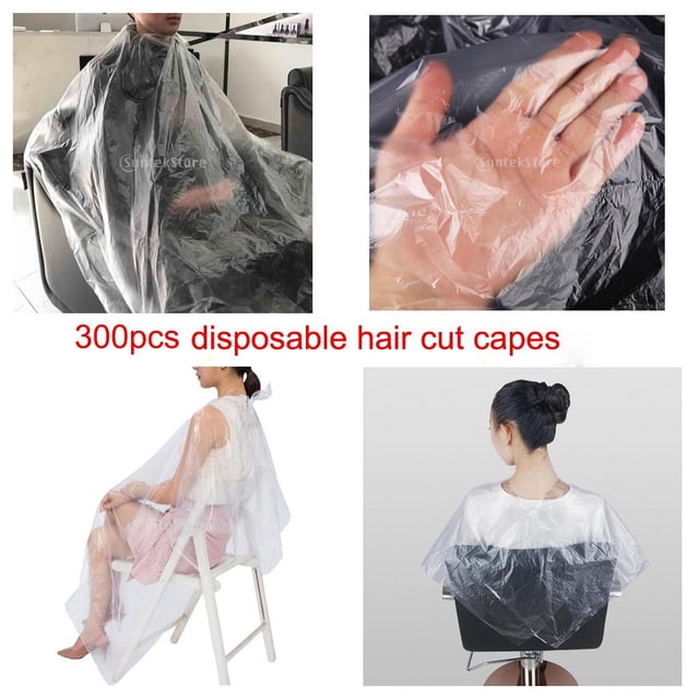 Delantal De Capa De Corte De cabellero Desechable 300X Vestidos De Peluquería Delantal De Tela De Capas Fernando Capa de corte de cabello desechable