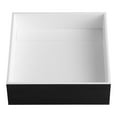 thumbnail image 1 of Ancona Évier de Salle de Bain Carré en Pierre Acrylique Pure, en Blanc Mat et Noir Mat, 1 of 7