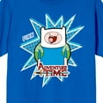 thumbnail image 2 of Adventure Time Finn Character Unisex Adult Royal Blue Short Sleeve Tee-Large, 2 of 3