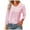 Pink, variant on HONHUZH Lace Tops for Women Rose Graphic Crew Neck Summer Tops Long Sleeve Solid Loose Blouse Tops
