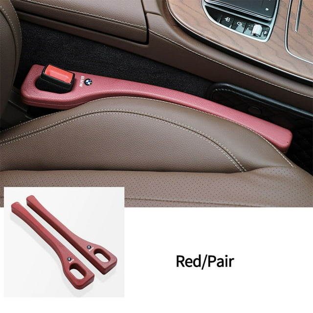 2PCS Car Seat Gap Fillers Side Seam Plug Leak-proof Filling Storage Strips For M PERFOEMANCE Auto Styling Guard Accessories red bmw 2pcs