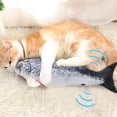 thumbnail image 4 of Pez de juguete eléctrico, juguete interactivo para gatos, juguete eléctrico USB de felpa para gatos con juguete para masticar hierba gatera para que los gatos jueguen, muerdan, masticen y pateen, 4 of 7