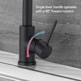 thumbnail image 4 of Kitchen Bar Faucets Deck Mounted Matte Black 1 or 3 Holes Manual Control, 4 of 6