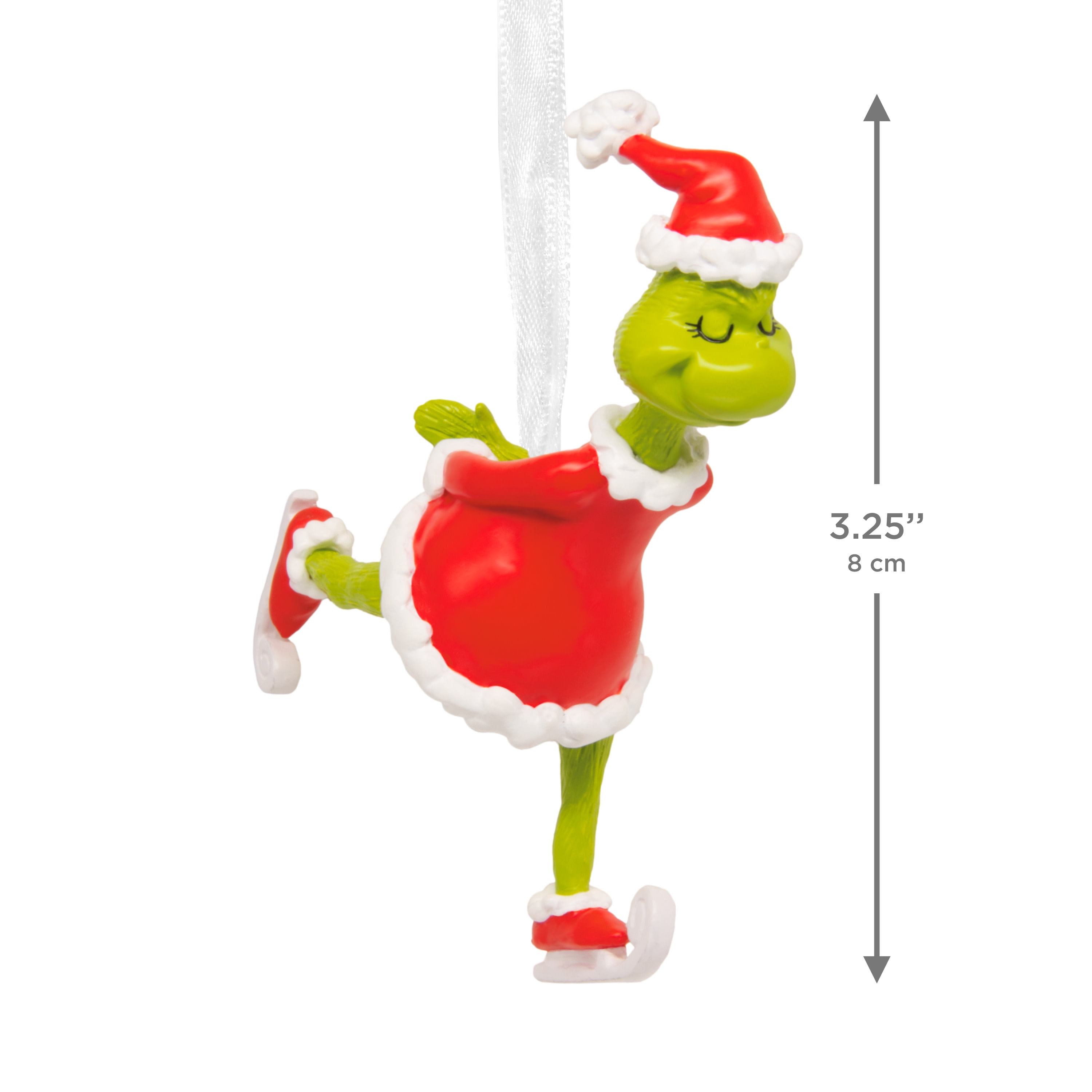 Hallmark Christmas Ornament (Grinch Ice Skating), 1 Count