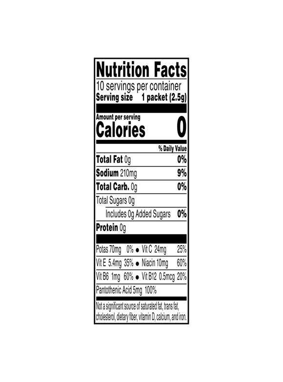 Propel Packets in Powdered Drink Mixes