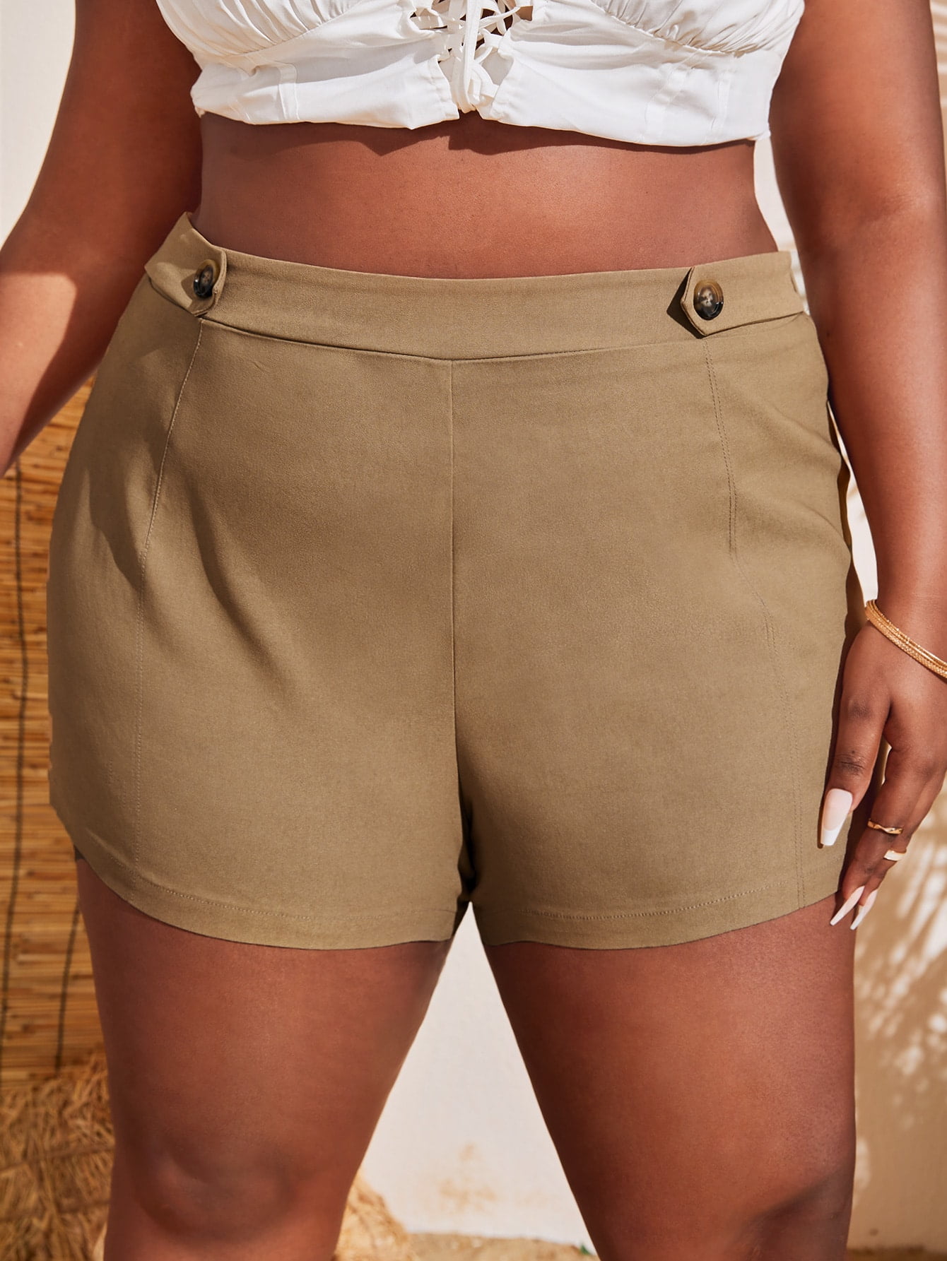 Casual Khaki Women's SHEIN SXY Plus 