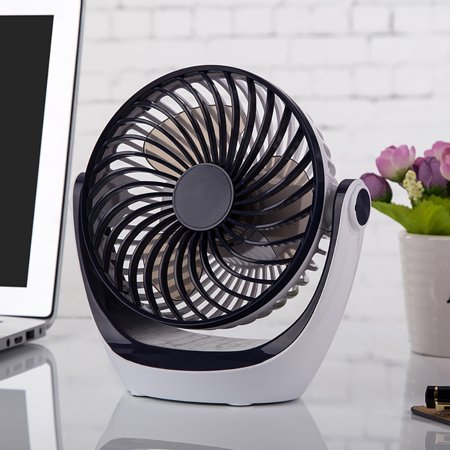 USB Desk Fan, Portable Quiet Fan,3 Speed u200bu200bSmall Table Fan for Bedroom,(360°  Rotation,USB Powered),16.2*16.3*9.2cm | Walmart Canada