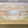 thumbnail image 6 of Ambesonne Pearls Place Mats Set of 4, Shell on Sandy Beach, Standard Size, Cream Blue, 6 of 6
