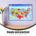 thumbnail image 5 of TEHAUX Usa Map for Wall Display Featuring Detailed States and Cities High Definition Print for Classroom and Home, 5 of 5