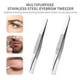thumbnail image 5 of Professional Stainless Steel Eyebrow Tweezers, Slant Tip Hair Plucker for Precision Grooming, Beauty Makeup Tool, 5 of 7