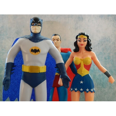 Superheroes Comics Batman Superman Wonder Woman-20 Inch By 30 Inch Laminated Poster With Bright Colors And Vivid Imagery-Fits Perfectly In Many Attractive Frames