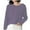 Purple, variant on Ediodpoh Cozy Women's Knit Sweater Loose Fit Round Neck Pullover Versatile for Layering Knit Tops for Women Red XXL