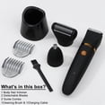 thumbnail image 2 of 3 In 1 Electric Body Hair Trimmer For Men, Body Hair Trimmer For Men, Cordless Groin Hair Clipper, Waterproof Bodys Electric Shaver Razor, PublicFace Beard Shaver Wet/Dry Led Display, 2 of 6