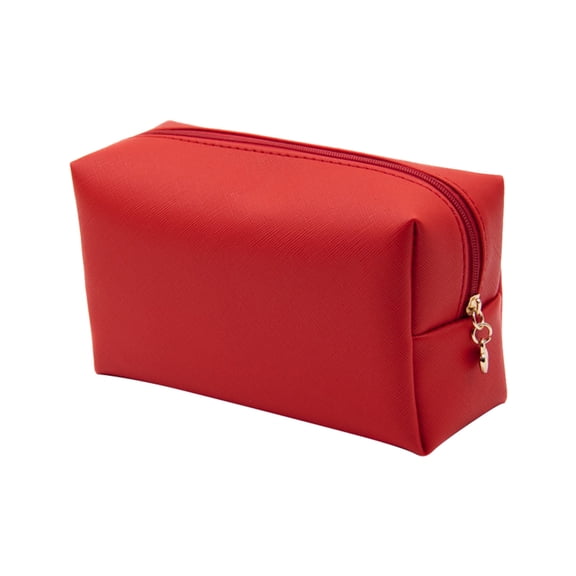 Korean Style Leather Explosion Makeup Bag Pu Square Cosmetic Organizer Portable Travel Toiletry Storage Pouch