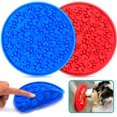 thumbnail image 1 of 2 alfombrillas para lamer perros para la ansiedad | La alfombrilla de silicona para lamer perros con cepillo es ideal para el baño y el aseo de perros | Alfombrillas para lamer patas con fuertes vento Namotu LT293, 1 of 7