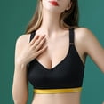thumbnail image 4 of PMVFHDE Sports Bra Women Plus Size Push Up Racerback Yoga Workout Top Wirefree Seamless Gym Fitness Activewear Black, 4 of 7