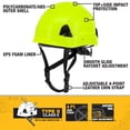 thumbnail image 2 of Casco de seguridad DEWALT DPG22 Hi-Vis Lime Type II Class E, 2 of 6