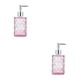 thumbnail image 3 of Matsuzay Dispensador De Jabón Reutilizable De Gran Capacidad Y Respetuoso Del Medio Ambiente Para Dispensador De Jabón Manual Reciclable cubierta rosa-plata 2Conjunto, 3 of 6