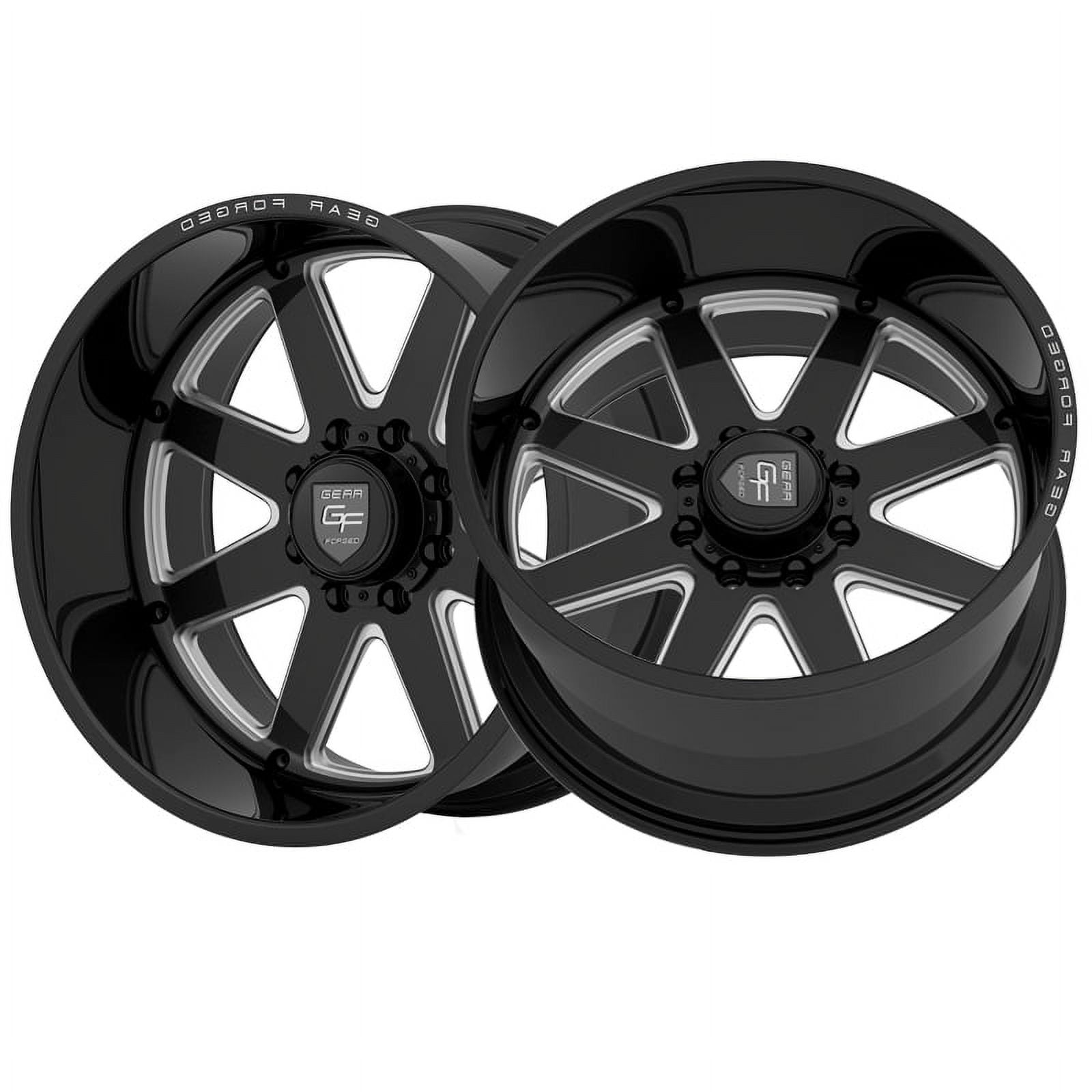 22x12 Gear Off Road F70BM1 Forged Black Milled Wheel 6x135