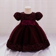 thumbnail image 4 of Baby Girls Dress Toddler Party Dress Cute Church Baptism Birthday Party Formal Dress, 4 of 7