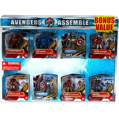 Marvel Avengers Action Figures, Set of 8 Value Pack